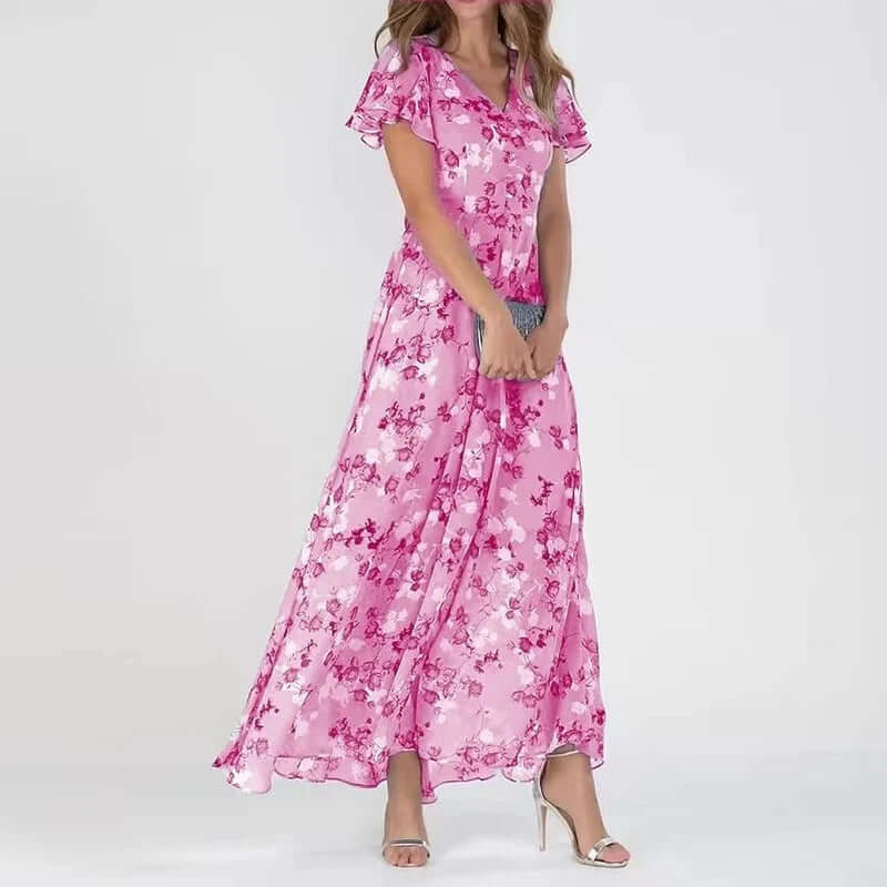 Buntes, elegantes Kleid für Frauen