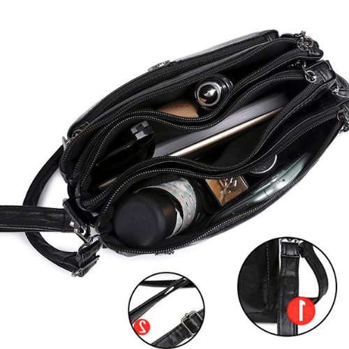 Fosh | Kleine Ledertasche für Damen | Hochwertige Lederverarbeitung