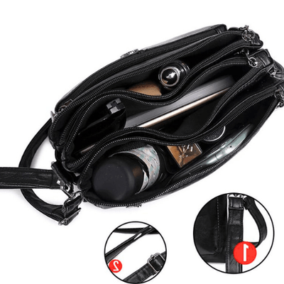 Fosh | Kleine Ledertasche für Damen | Hochwertige Lederverarbeitung