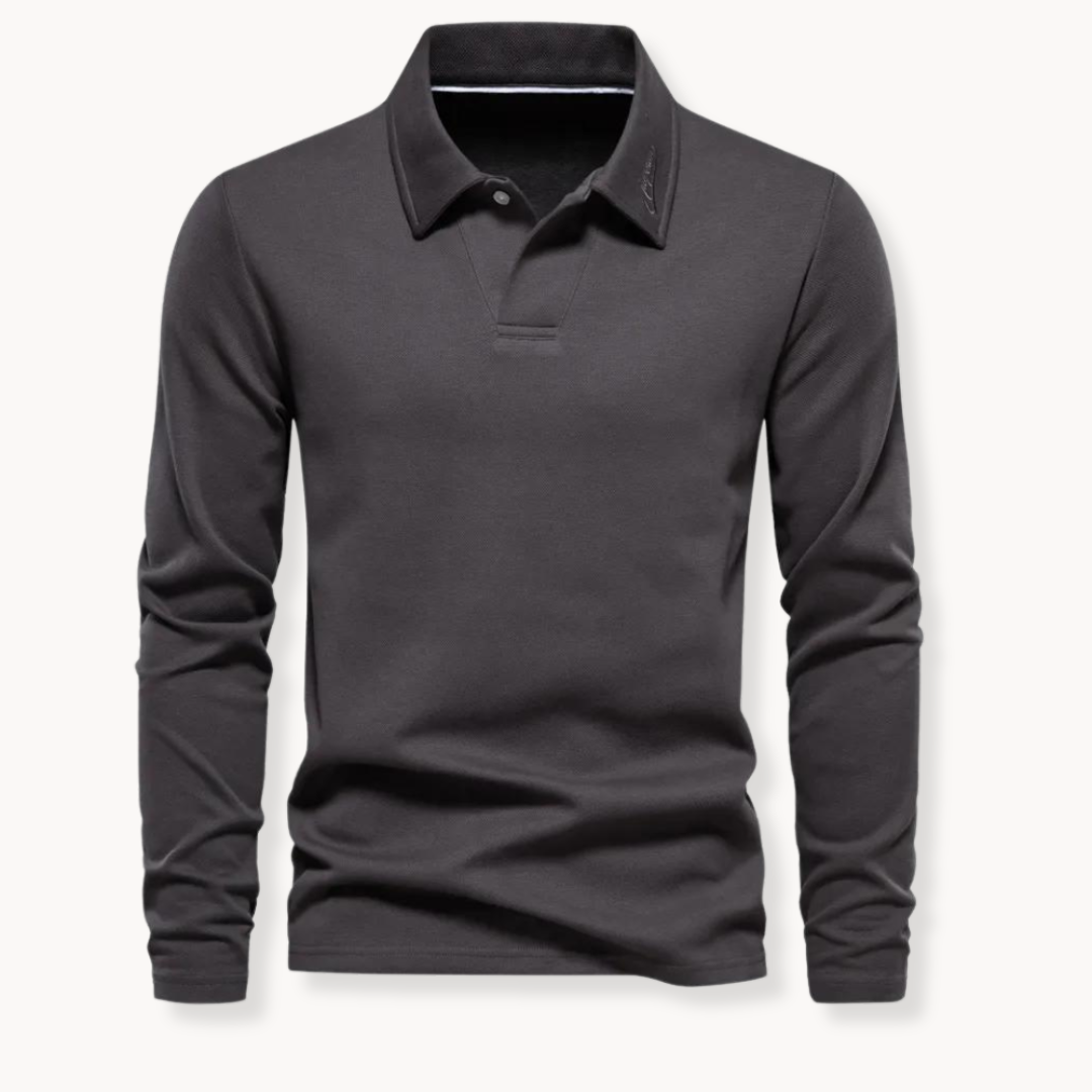 Herren-Polohemd | Langarmshirt | Zeitloser Komfort & eleganter Stil