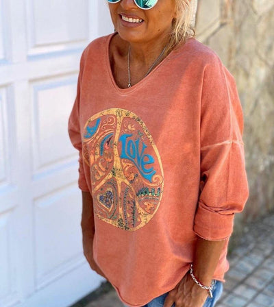 Happy Days orange Sweatshirt