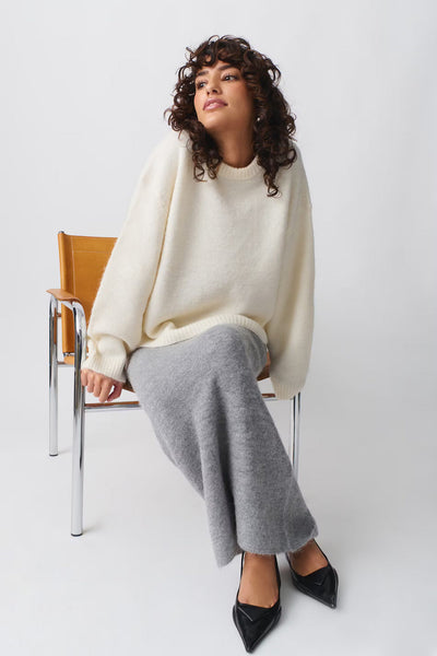 Georgie - Weicher Damen Strickpullover | Oversized Rundhals-Pullover