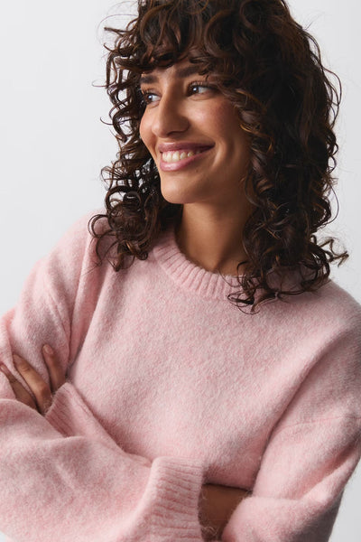 Georgie - Weicher Damen Strickpullover | Oversized Rundhals-Pullover