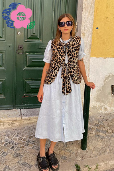 Leonie - Frühlingsweste mit Leopard
