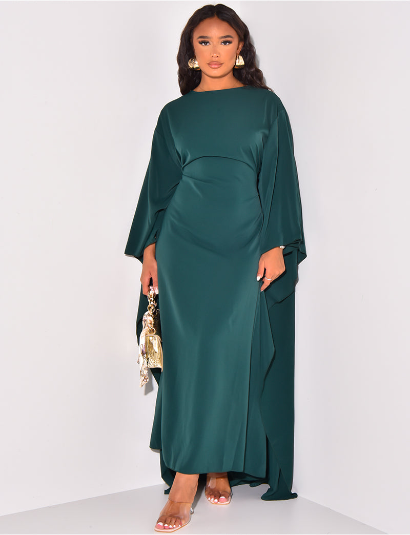 LeoRossi - Fließendes Cape-Kleid