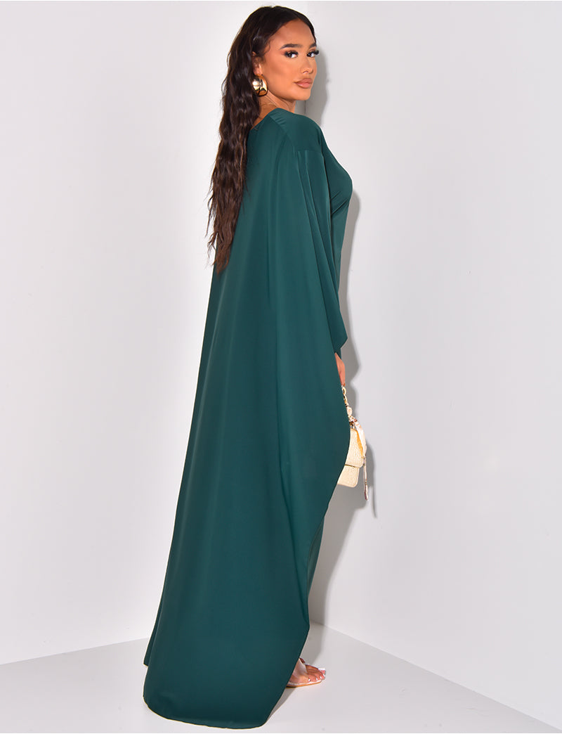 LeoRossi - Fließendes Cape-Kleid