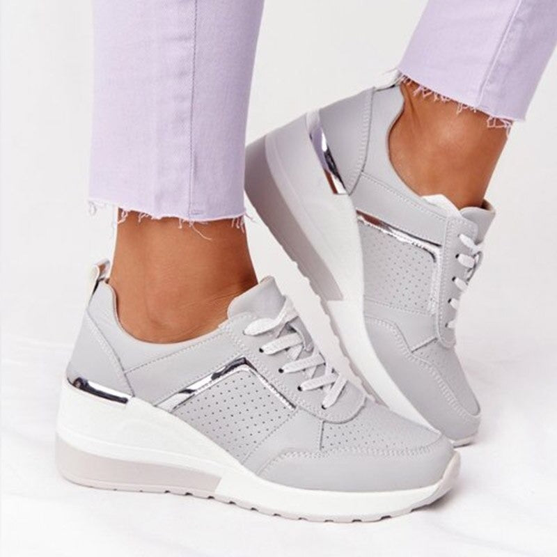 Trendiger und Bequemer Schnürer Hoher Sneaker für Damen | Perfekt für Alltagstragen