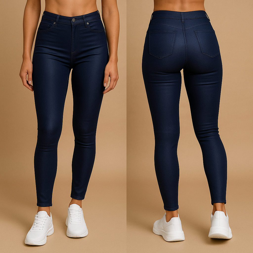 Milou | Hochtaillierte PU Lederhose mit schmaler Passform für Damen