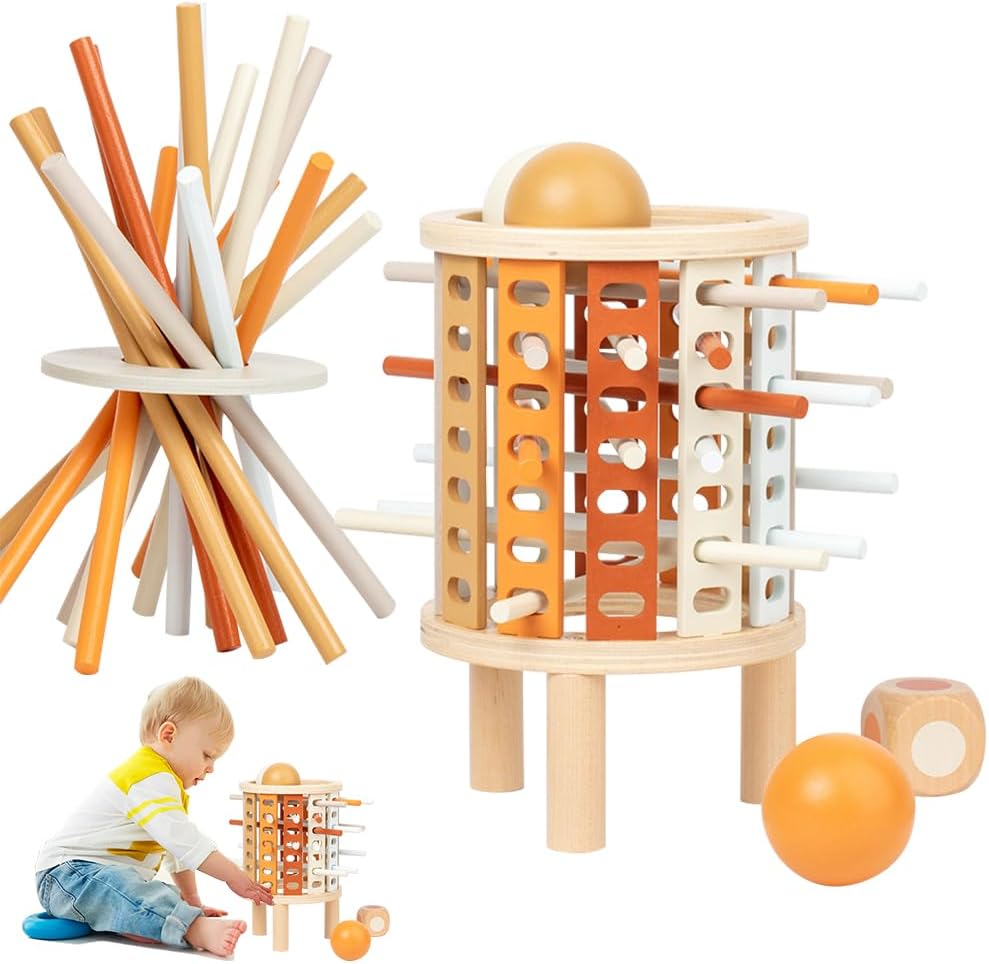 Farbiger Lern-Turm Montessori-Spielzeug