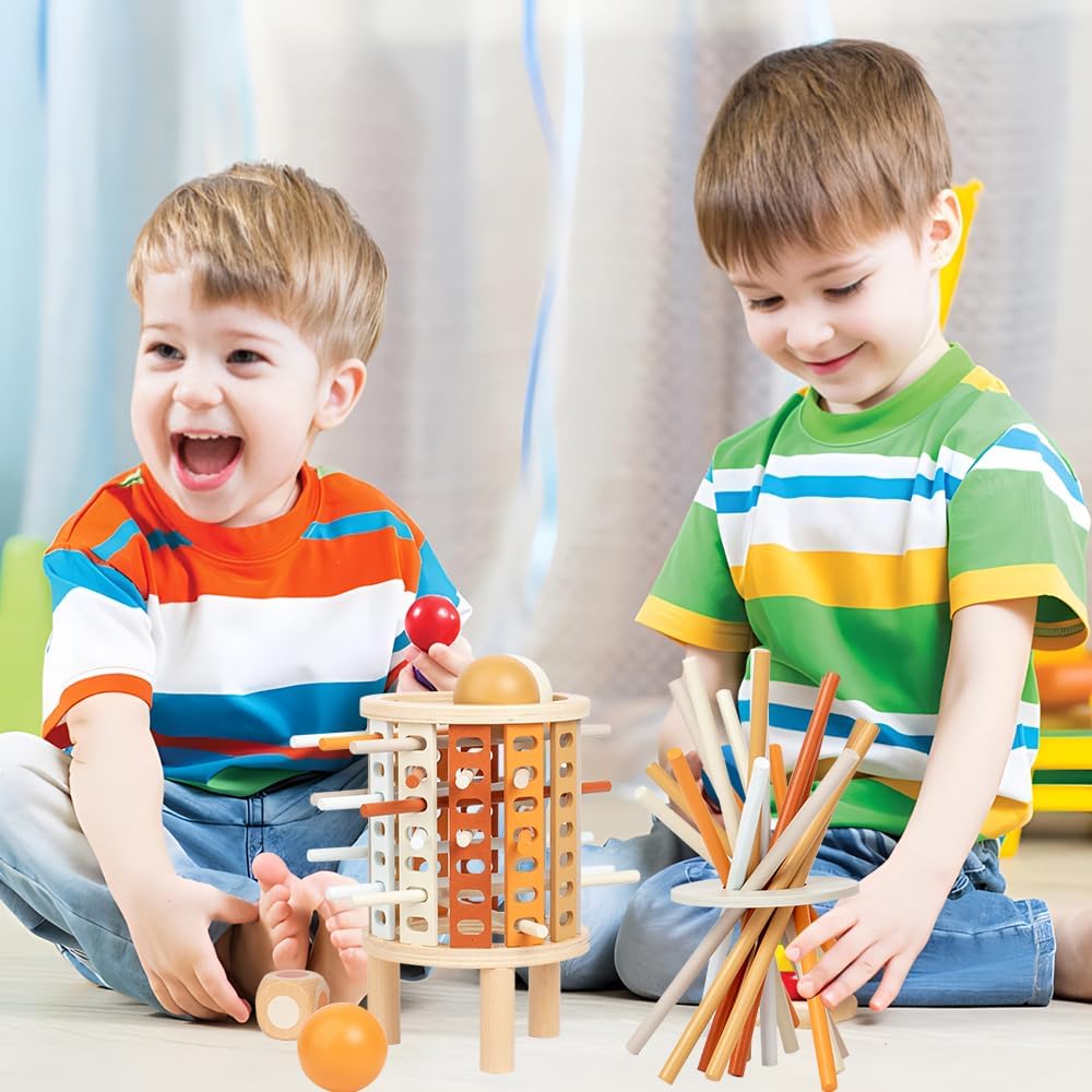 Farbiger Lern-Turm Montessori-Spielzeug