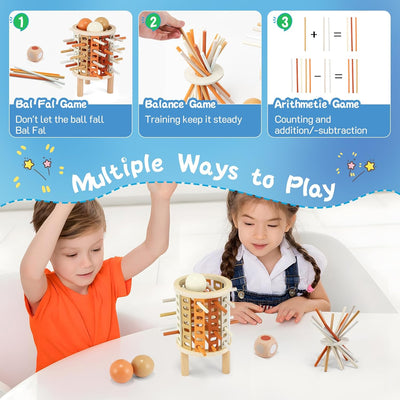 Farbiger Lern-Turm Montessori-Spielzeug