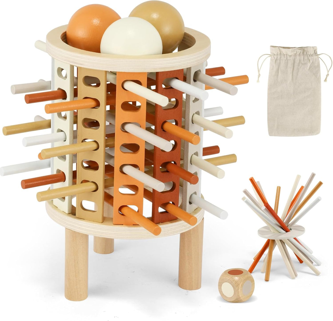 Farbiger Lern-Turm Montessori-Spielzeug