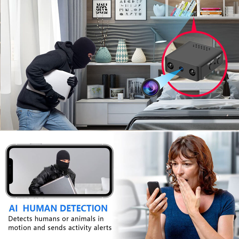 Micro HD Kamera mit WiFi und Audio - Kompakte Sicherheitskamera mit Nachtsicht
