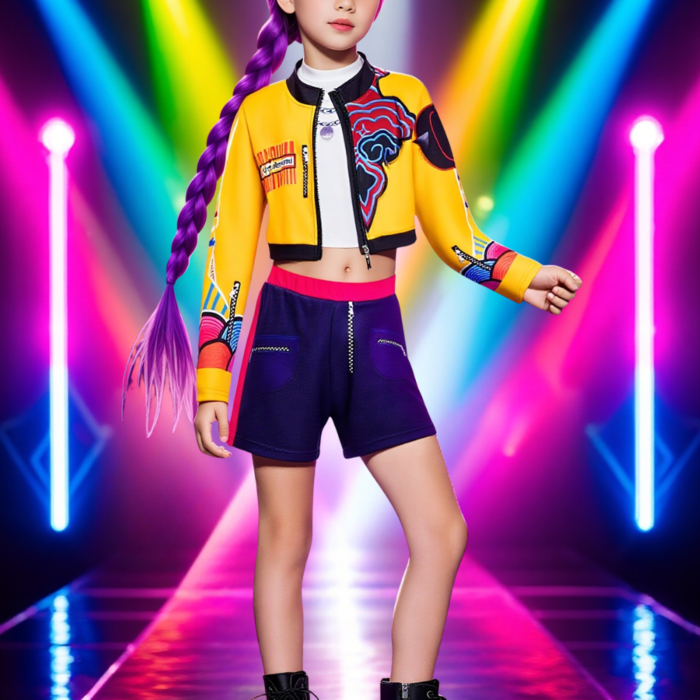 Kpop Hunter Kinder Halloween Kostüm Outfit