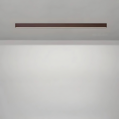 Lámparas de techo modernas de madera con barra lineal