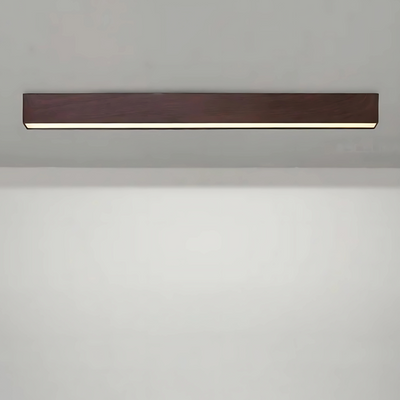 Lámparas de techo modernas de madera con barra lineal
