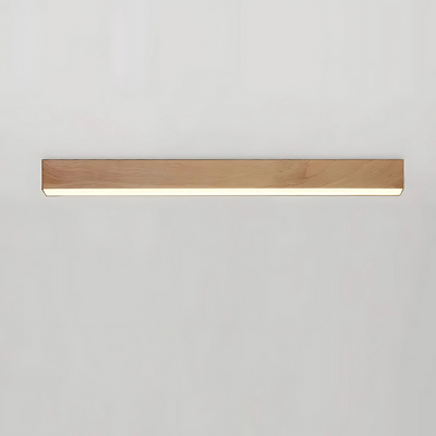 Lámparas de techo modernas de madera con barra lineal