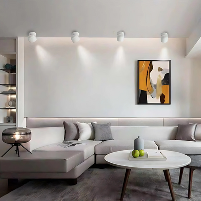 LED-takspotlight i aluminium, justerbar