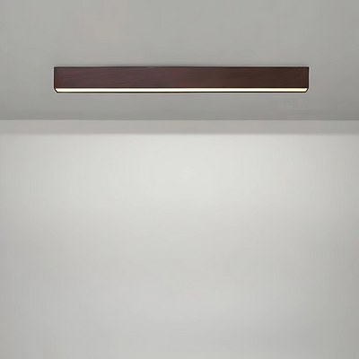 Lámparas de techo modernas de madera con barra lineal