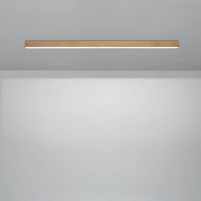 Lámparas de techo modernas de madera con barra lineal