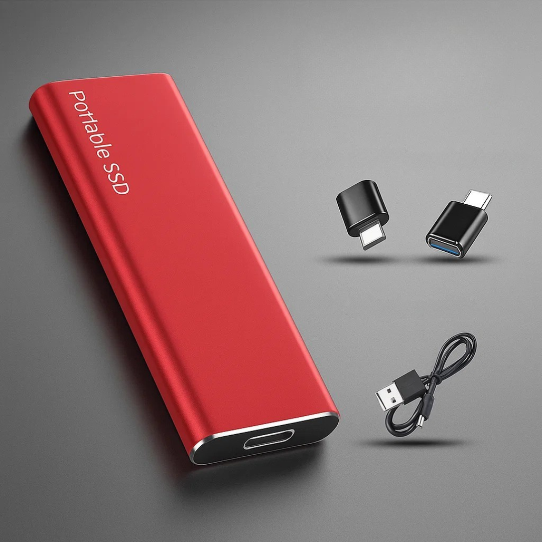 Tragbare SSD mit schneller USB-C-Datenübertragung