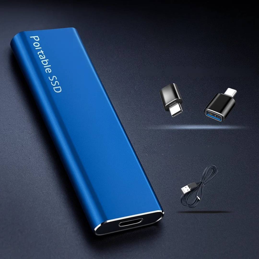 Tragbare SSD mit schneller USB-C-Datenübertragung