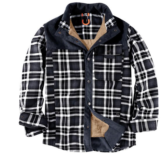 Lumberjacka för herrar - Varm, vädertålig, outdoor-stil
