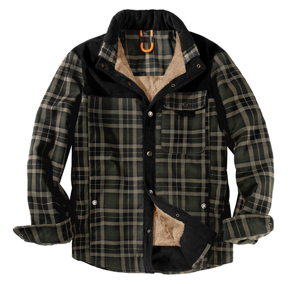Lumberjacka för herrar - Varm, vädertålig, outdoor-stil
