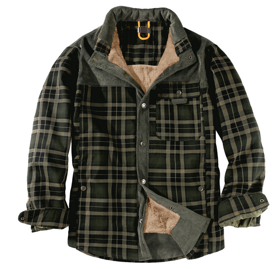 Lumberjacka för herrar - Varm, vädertålig, outdoor-stil
