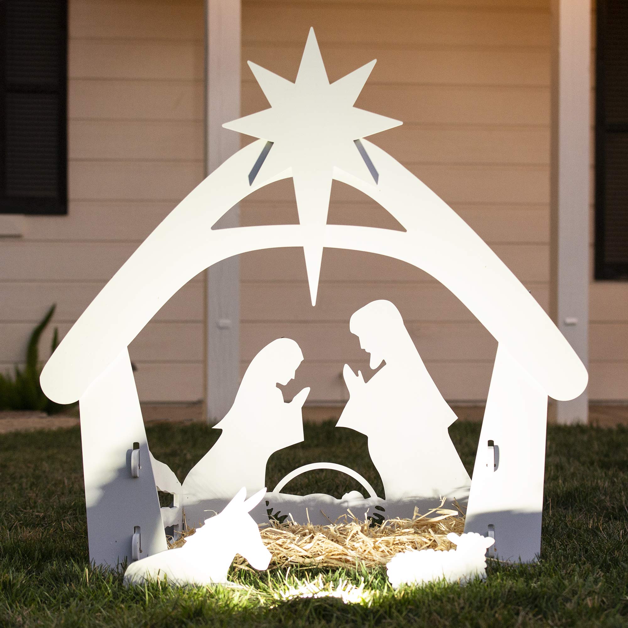Outdoor-Weihnachtskrippe Silhouette Display