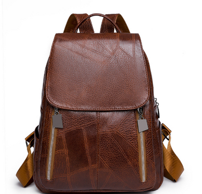 Stylischer Damen-Rucksack aus PU Leder | Diebstahlsichere Tasche | Roswitha