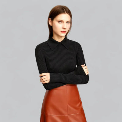 Geripptes Poloshirt für Damen | Ideal für entspannte Tage