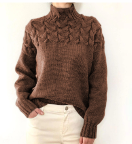 Hillegonda | Weicher Oversize-Rollkragenpullover
