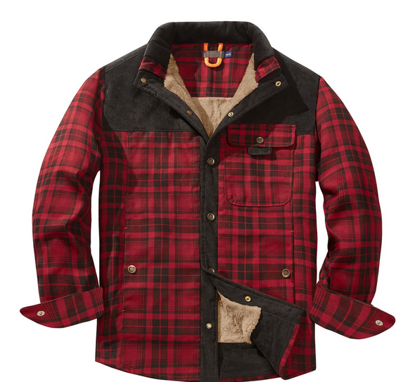 Lumberjacka för herrar - Varm, vädertålig, outdoor-stil