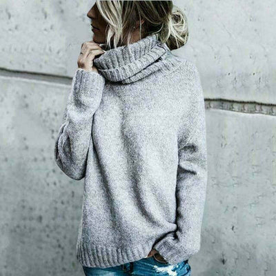 Übergroßer Colt-Pullover aus bequemer Wolle für Frauen