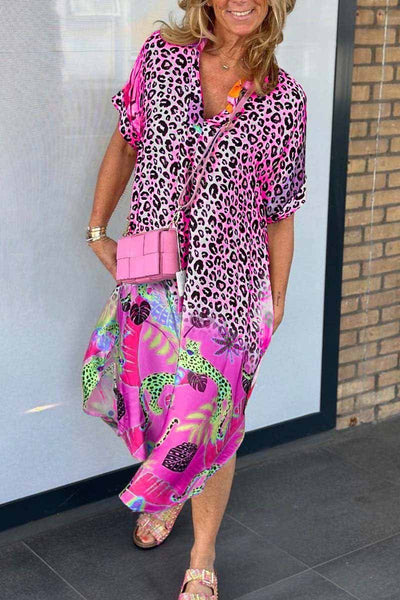 Adrie - Lässiges Kleid mit Leopardenmuster