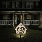 Outdoor-Weihnachtskrippe Silhouette Display