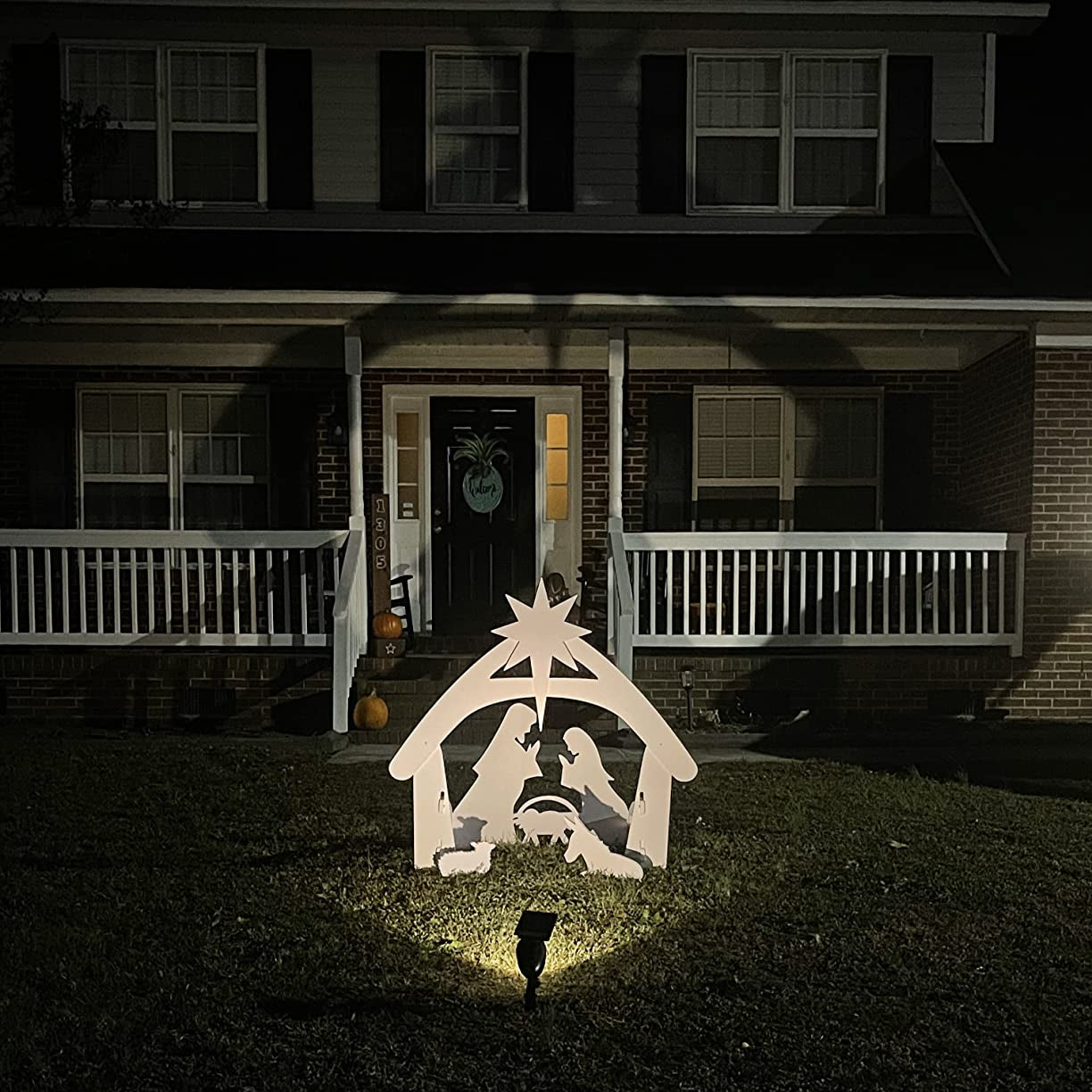 Outdoor-Weihnachtskrippe Silhouette Display