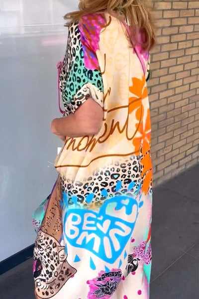 Adrie - Lässiges Kleid mit Leopardenmuster