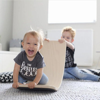 Balance-brett, Natürliches Holz-Balance-Brett für Kinder – Offenes Montessori-Spielzeug für kreatives Spielen