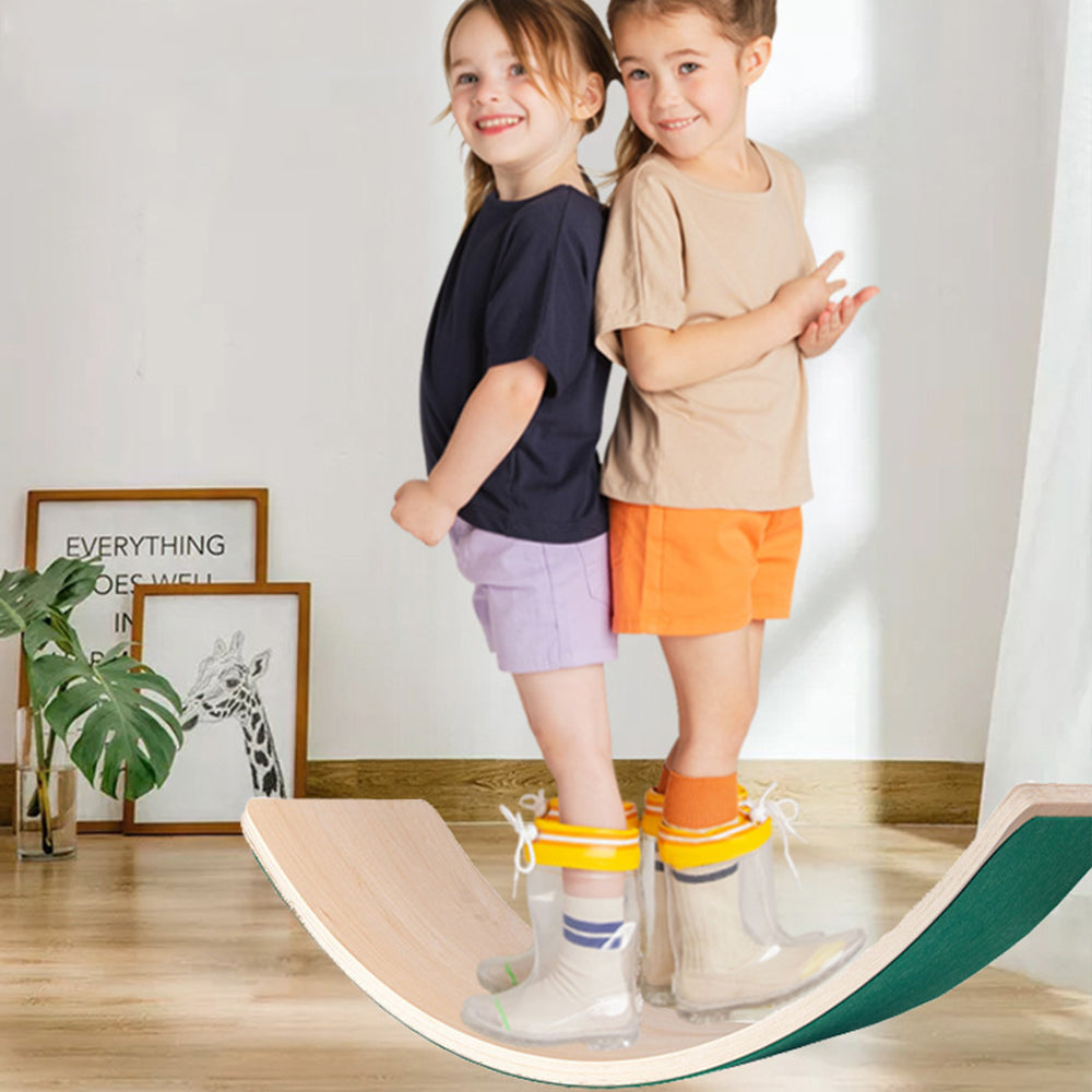 Balance-brett, Natürliches Holz-Balance-Brett für Kinder – Offenes Montessori-Spielzeug für kreatives Spielen