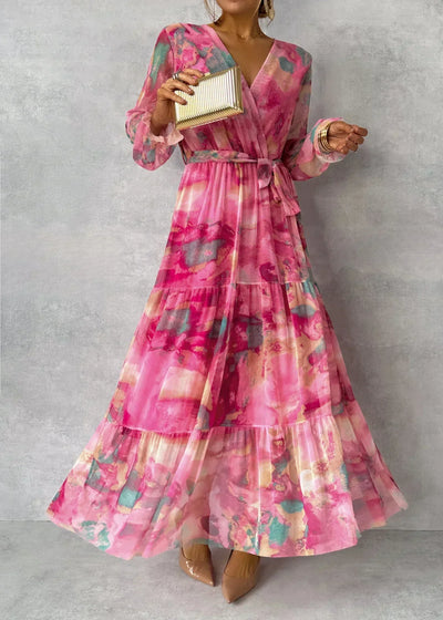 Langärmeliges Sommerkleid für Frauen - Moderne Freizeitmode