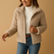 Lange Fleecejacke mit Stehkragen für Frauen | Isabelle