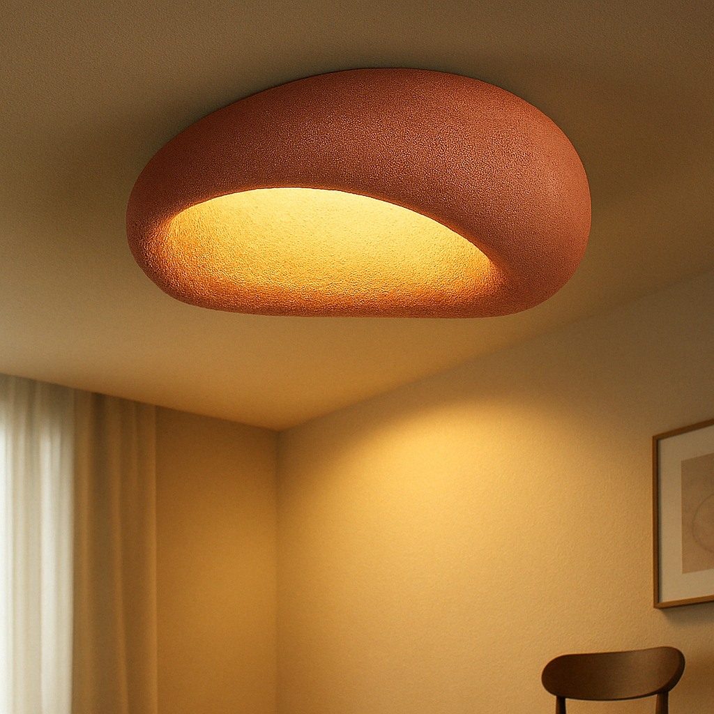 Deckenleuchte Rustikale Wabi Sabi Stil LED Lampe