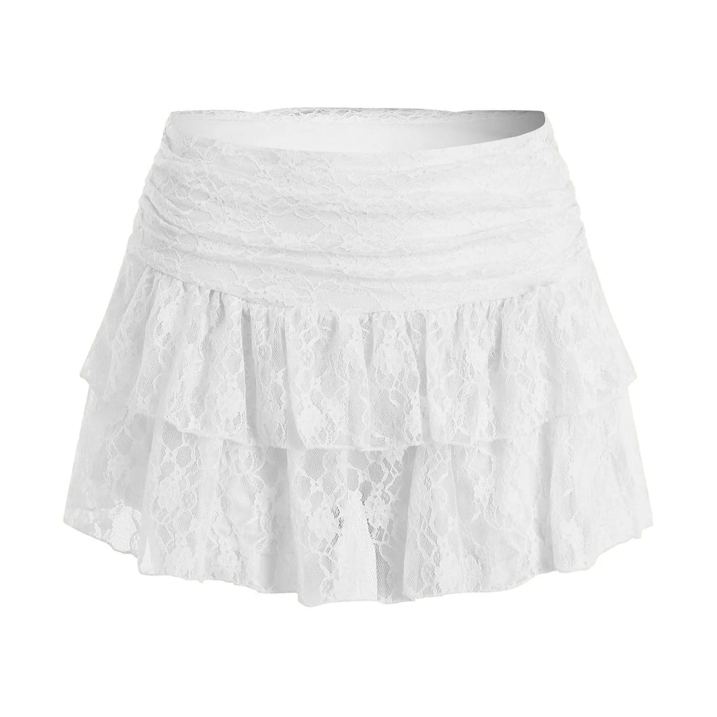 Minirock mit Rüschen luftiger Sommerstil feminin & verspielt