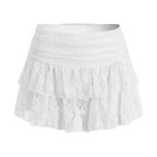 Minirock mit Rüschen luftiger Sommerstil feminin & verspielt