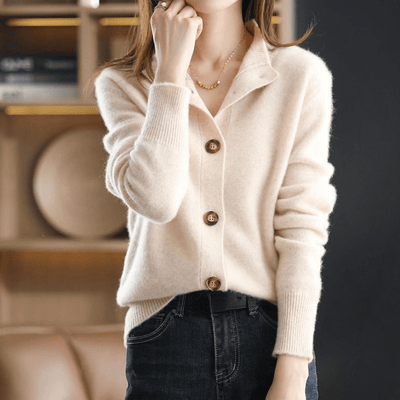 Darla Damen Strickjacke aus Kaschmir - Weicher & eleganter Pullover mit bequemer Passform
