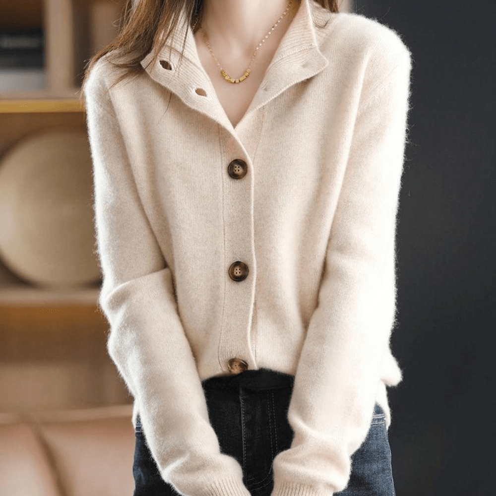Darla Damen Strickjacke aus Kaschmir - Weicher & eleganter Pullover mit bequemer Passform