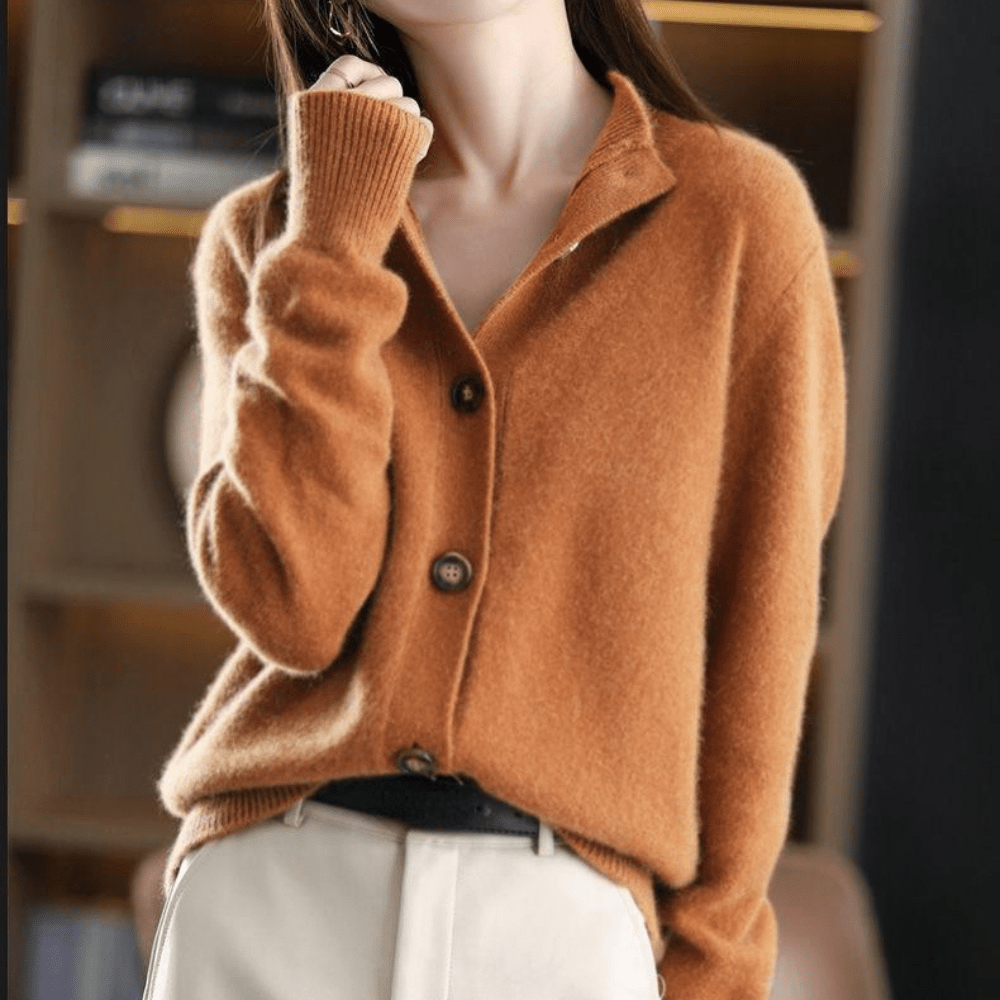 Darla Damen Strickjacke aus Kaschmir - Weicher & eleganter Pullover mit bequemer Passform