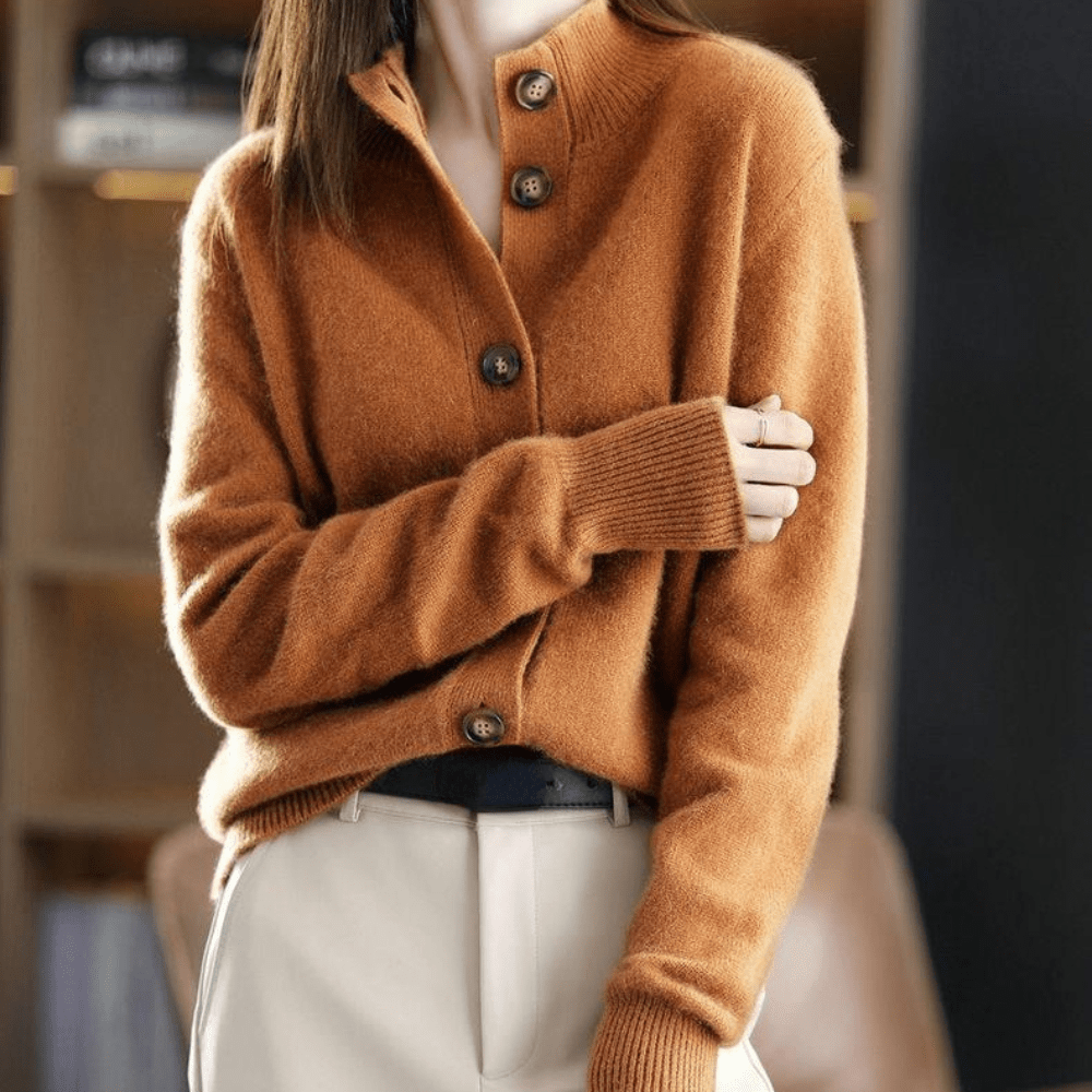 Darla Damen Strickjacke aus Kaschmir - Weicher & eleganter Pullover mit bequemer Passform